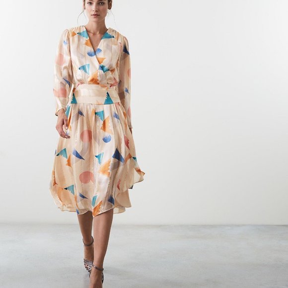 New Reiss Melody Silk Dress - Picture 3 of 7